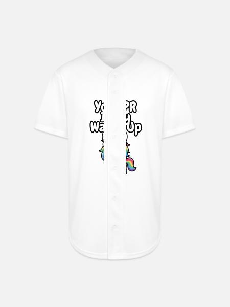 Your PR Is My Warm-Up - Full Button Jersey - white