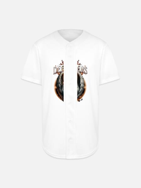 Customizable Defenders - Full Button Jersey - white