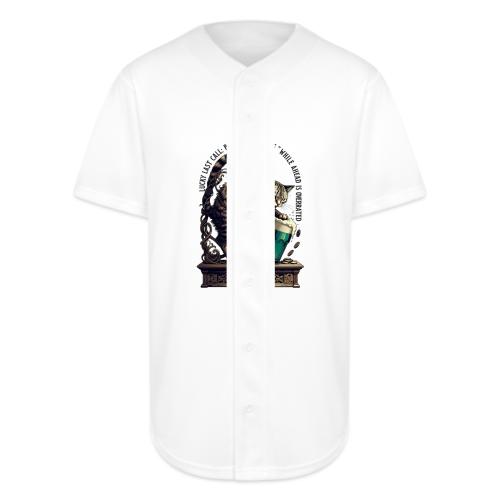 Lucky Last Call Cat Graphic Tee - Full Button Jersey