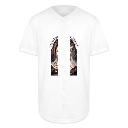 Easter He Is Risen Face of Christ T Shirt, Gift - Full Button Jersey