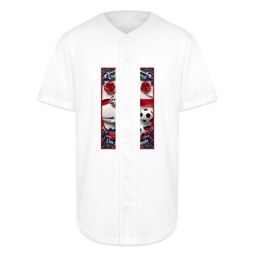 England Lion Soccer T Shirt, Football Pride Gift - Full Button Jersey