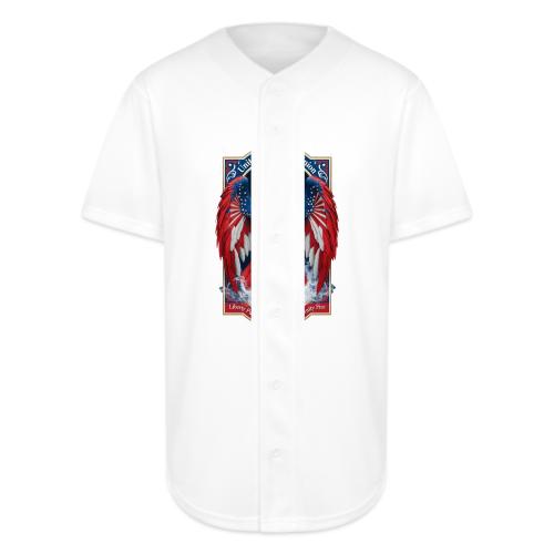 USA Eagle Emblem T Shirt, USA Soccer Pride Gift - Full Button Jersey