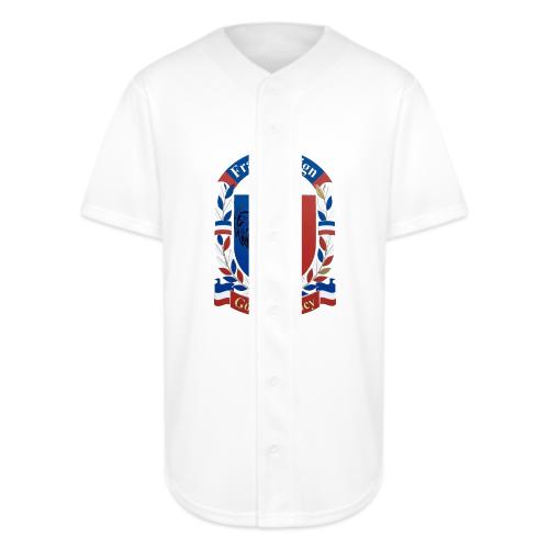 France Rooster Reign T-Shirt, Tricolore Pride Gift - Full Button Jersey