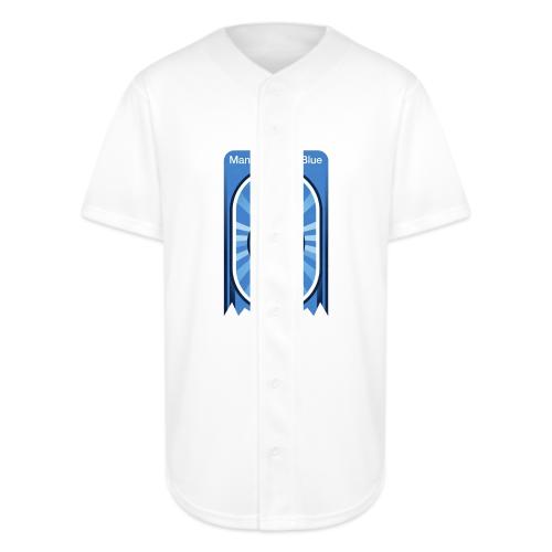 Manchester is Blue Soccer City T Shirt, Apparel - Full Button Jersey