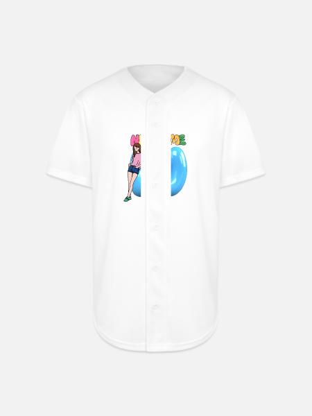 Nick Name W - Full Button Jersey - white