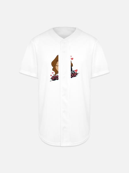 Stop It Ron - Full Button Jersey - white