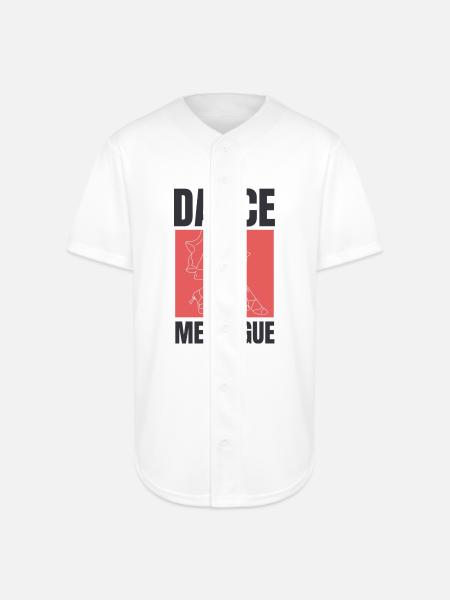 Dance Merengue, Latin music. - Full Button Jersey - white