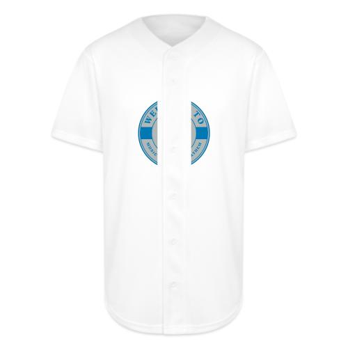 WELCOME TO THE D BADGE BLUE SILVER - Full Button Jersey