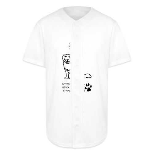 My Pet's Bladder World T-Shirt | Funny Dog/Cat Own - Full Button Jersey