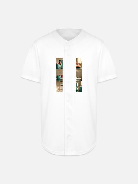 Brewed Awakening - Full Button Jersey - white