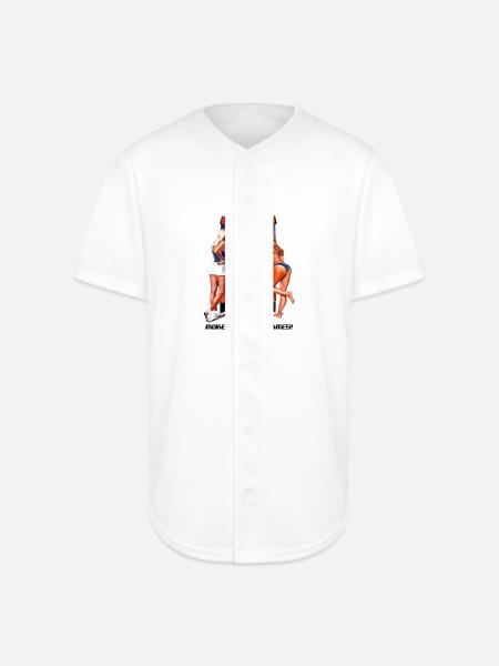 Joysticks Arcade - Full Button Jersey - white