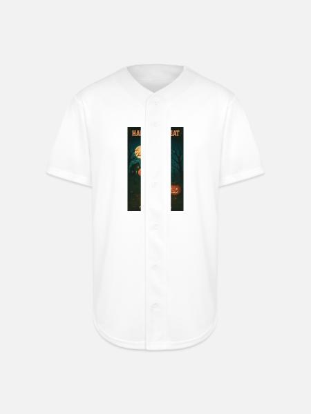 Halloween Heat Yungbart - Full Button Jersey - white
