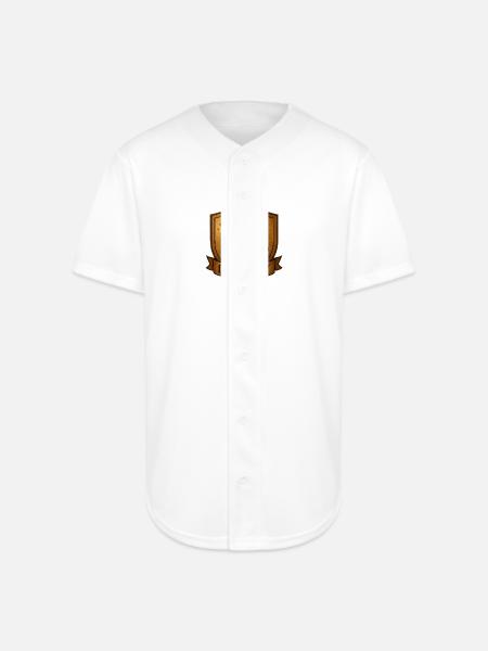 Witch Loyalty Shield Emblem - Full Button Jersey - white