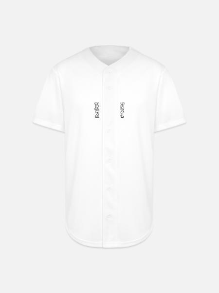 Mia Kehren Zamm Heart Tee - Full Button Jersey - white