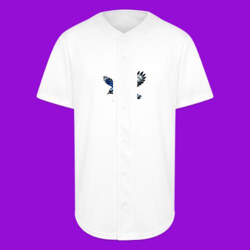 Silver Blue Jay Dive - Full Button Jersey