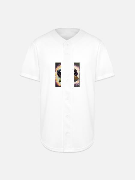 Berries and style - Full Button Jersey - white