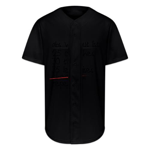 Abs Workout List - Full Button Jersey