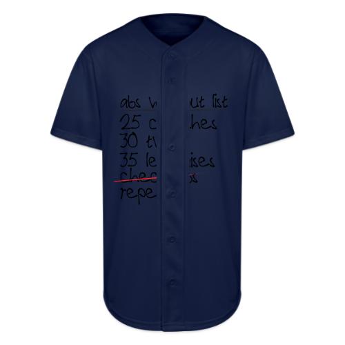 Abs Workout List - Full Button Jersey