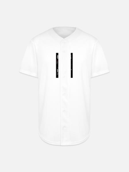 Broken Code, Perfect Soul - Full Button Jersey - white