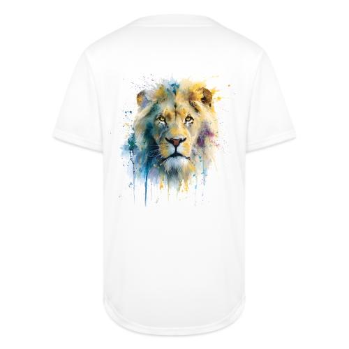 Splash-Art Lion Face - Full Button Jersey