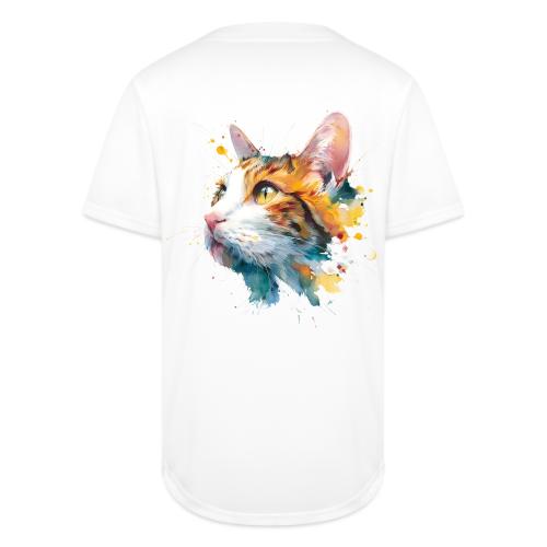 Cat: Feline Ink Burst - Full Button Jersey