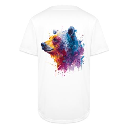 Watercolor Bear Portrait - Full Button Jersey