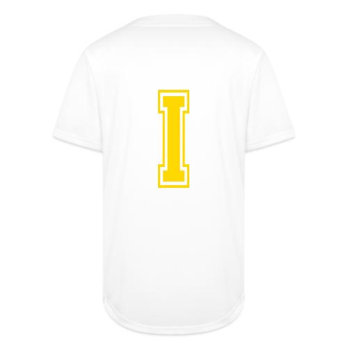 Letter I – Capital Athletic Alphabet Monogram - Full Button Jersey