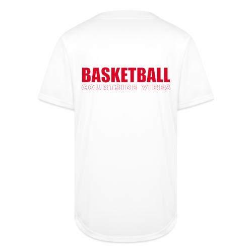 Courtside Vibes Basketball Typography Design - Full Button Jersey