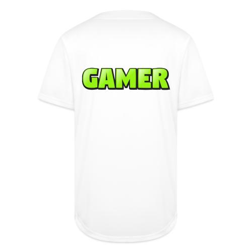 Gamer Neon Green Gaming Logo Design - Full Button Jersey