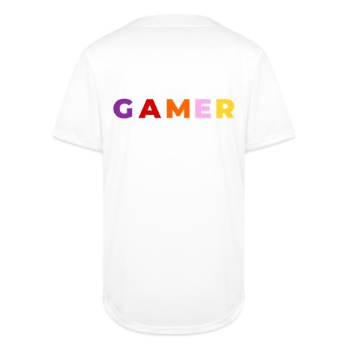 Multicolor GAMER Typography Design - Full Button Jersey