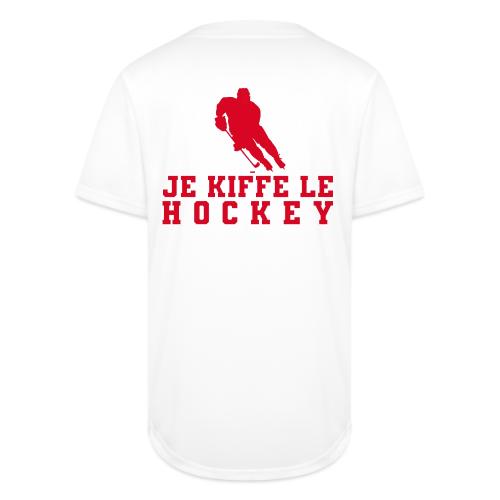 I love hockey - Full Button Jersey