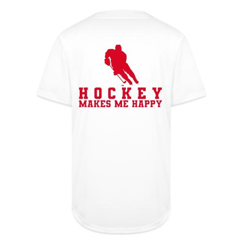 Hockey makes me happy - Full Button Jersey