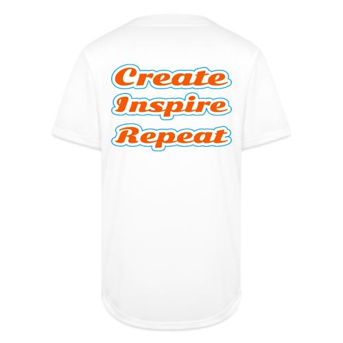 Create, Inspire, Repeat — Artist Life Script - Full Button Jersey