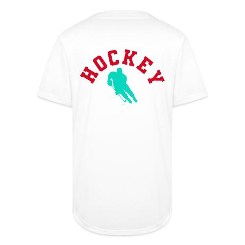 Hockey Player Silhouette - Full Button Jersey