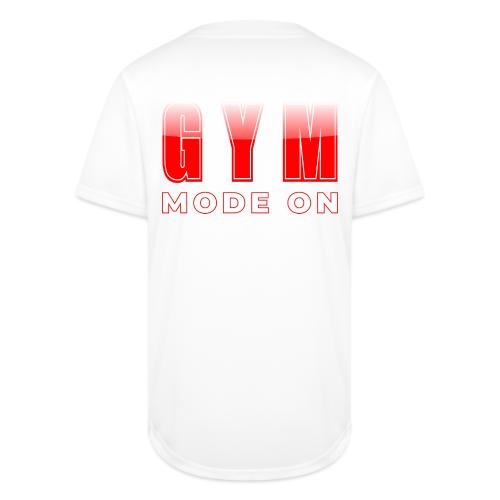 Gym Mode On Fitness Typography Design - Full Button Jersey