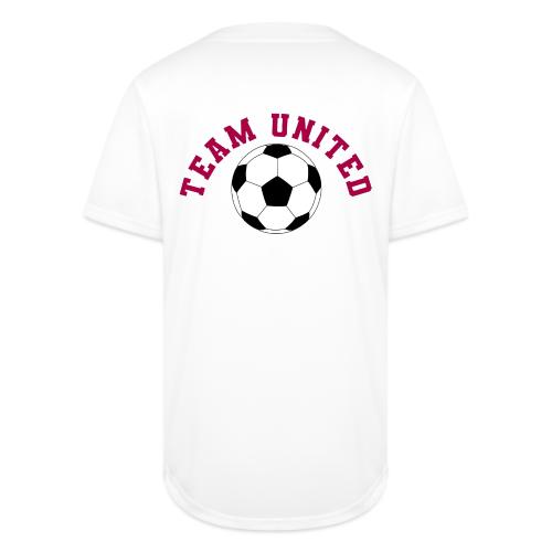 Team United Soccer Ball Sports Design - Full Button Jersey