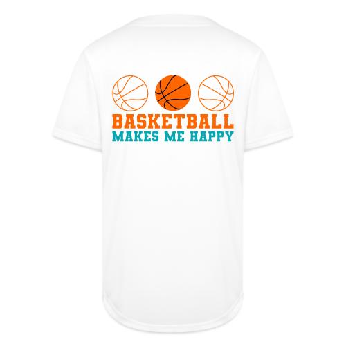 Basketball makes me happy - Full Button Jersey