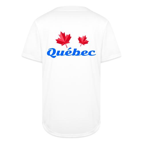 Québec with two red maple leaves - Full Button Jersey