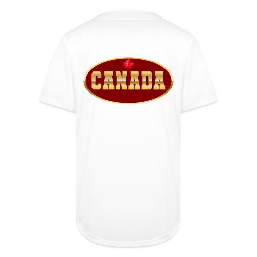 Canada in golden letters - Full Button Jersey