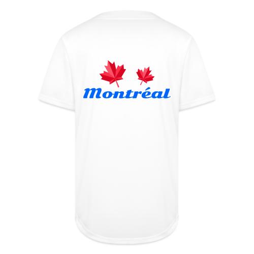 Montréal with two red maple leaves - Full Button Jersey