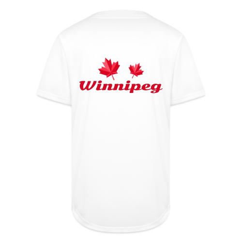 Winnipeg with two red maple leaves - Full Button Jersey