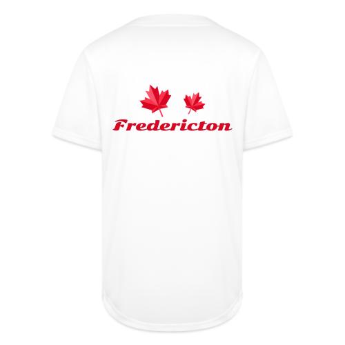 Fredericton with two red maple leaves - Full Button Jersey