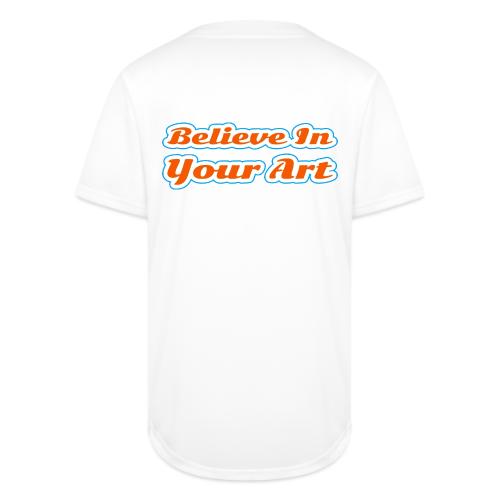 Believe in Your Art — Creative Glow Script - Full Button Jersey