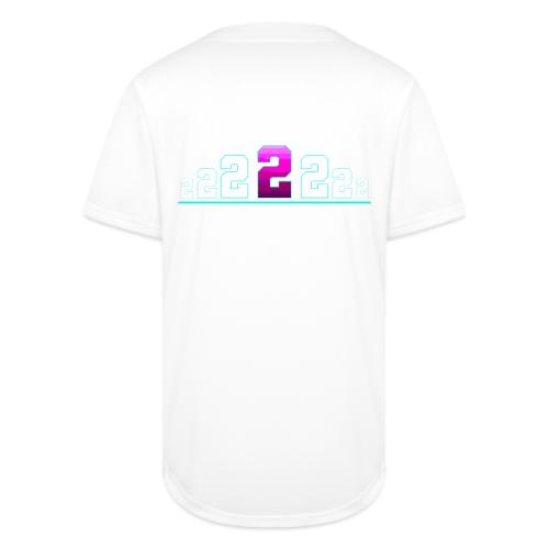 Number 2 in Magenta: Varsity Font - Full Button Jersey