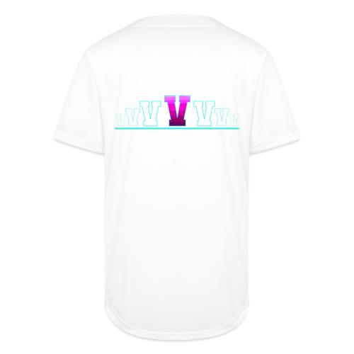 Letter V – Capital Varsity Alphabet Monogram - Full Button Jersey