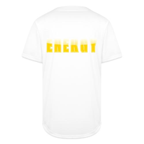 ENERGY Electric Yellow Power Word Design - Full Button Jersey