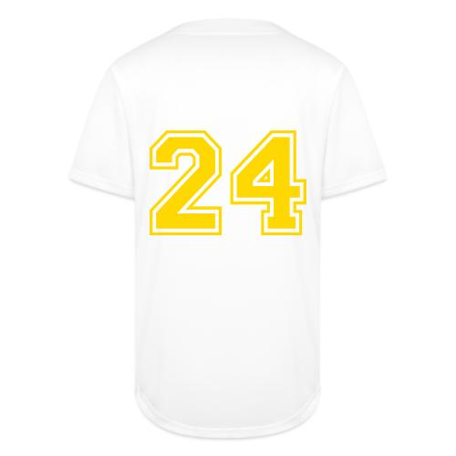 Number 24 in a classic athletic collegiate font - Full Button Jersey