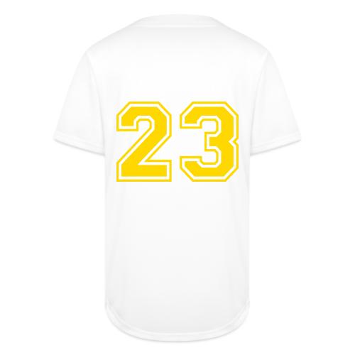 Number 23 in a classic athletic collegiate font - Full Button Jersey