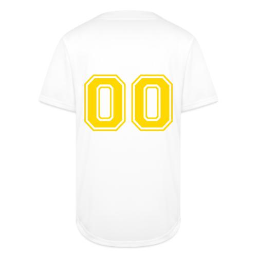 Number 00 in a classic athletic collegiate font - Full Button Jersey