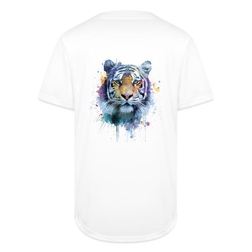 Splash-Art Tiger Face - Full Button Jersey